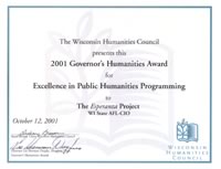 Governor's Humanities Award